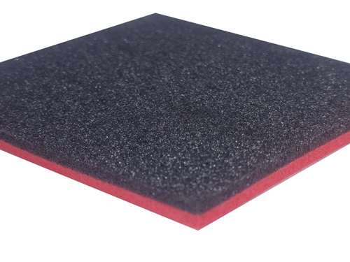 Semperfli Double Decker Foam Medium (7mm) Black & Red